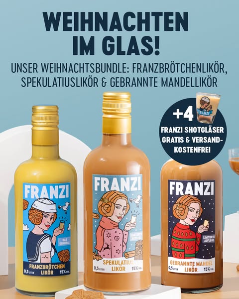 Franzi-Franzbrotchenlikor Alcohol ad example
