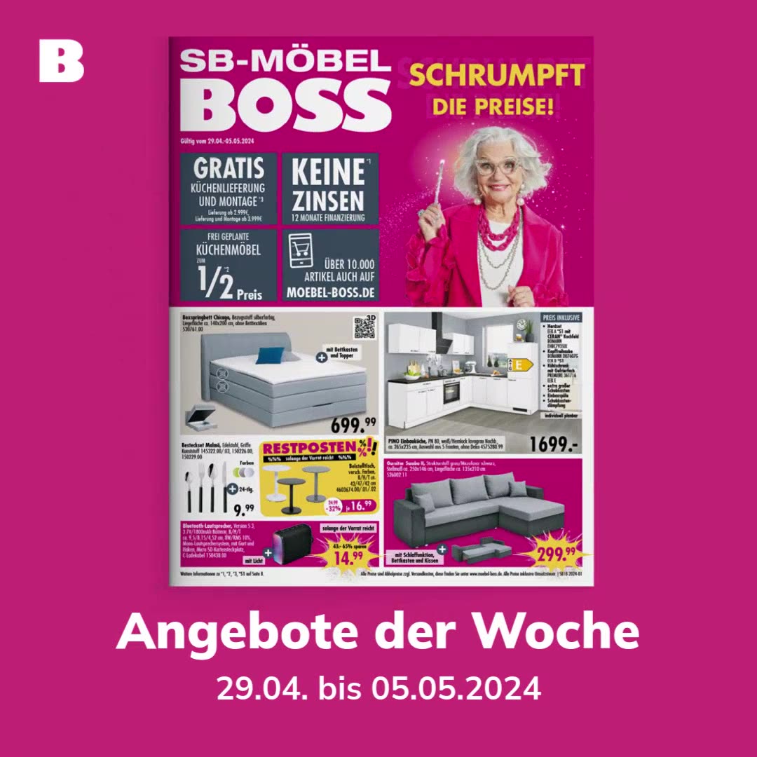 SB-Möbel BOSS Home & Living ad example